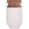 ΔΙΑΚΟΣΜΗΤΙΚΟ ΒΑΖΟ ΔΑΠΕΔΟΥ LINTER HM4662.02S FIBER CEMENT ΛΕΥΚΟ--ΞΥΛΟ ΤΕΑΚ Φ34x60Υεκ.