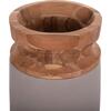 ΔΙΑΚΟΣΜΗΤΙΚΟ ΒΑΖΟ ΔΑΠΕΔΟΥ LINTER HM4662.05S FIBER CEMENT ΓΚΡΙ ΜΑΤ--ΞΥΛΟ ΤΕΑΚ Φ34x60Υεκ