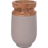 ΔΙΑΚΟΣΜΗΤΙΚΟ ΒΑΖΟ ΔΑΠΕΔΟΥ LINTER HM4662.05S FIBER CEMENT ΓΚΡΙ ΜΑΤ--ΞΥΛΟ ΤΕΑΚ Φ34x60Υεκ