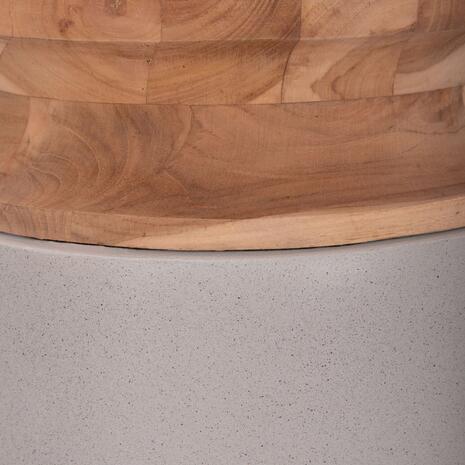 ΔΙΑΚΟΣΜΗΤΙΚΟ ΒΑΖΟ ΔΑΠΕΔΟΥ LINTER HM4662.03S FIBER CEMENT ΓΚΡΙ--ΞΥΛΟ ΤΕΑΚ Φ34x60Υεκ.
