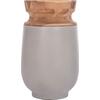 ΔΙΑΚΟΣΜΗΤΙΚΟ ΒΑΖΟ ΔΑΠΕΔΟΥ LINTER HM4662.03S FIBER CEMENT ΓΚΡΙ--ΞΥΛΟ ΤΕΑΚ Φ34x60Υεκ.