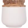 ΔΙΑΚΟΣΜΗΤΙΚΟ ΒΑΖΟ ΔΑΠΕΔΟΥ LINTER HM4662.02L FIBER CEMENT ΛΕΥΚΟ--ΞΥΛΟ ΤΕΑΚ Φ41x47Υεκ.