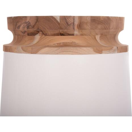 ΔΙΑΚΟΣΜΗΤΙΚΟ ΒΑΖΟ ΔΑΠΕΔΟΥ LINTER HM4662.02L FIBER CEMENT ΛΕΥΚΟ--ΞΥΛΟ ΤΕΑΚ Φ41x47Υεκ.
