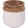 ΔΙΑΚΟΣΜΗΤΙΚΟ ΒΑΖΟ ΔΑΠΕΔΟΥ LINTER HM4662.02L FIBER CEMENT ΛΕΥΚΟ--ΞΥΛΟ ΤΕΑΚ Φ41x47Υεκ.