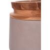 ΔΙΑΚΟΣΜΗΤΙΚΟ ΒΑΖΟ ΔΑΠΕΔΟΥ LINTER HM4662.05L FIBER CEMENT ΓΚΡΙ ΜΑΤ--ΞΥΛΟ ΤΕΑΚ Φ41x47Υεκ