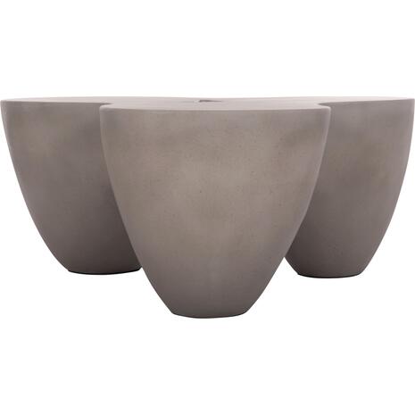 ΤΡΑΠΕΖΙ ΣΑΛΟΝΙΟΥ SALLEN HM18161.03 FIBER CEMENT ΣΕ ΓΚΡΙ--108x94x38,5Υεκ.
