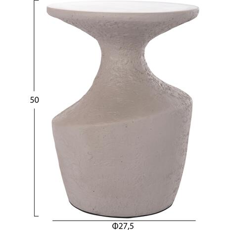 ΤΡΑΠΕΖΙ ΒΟΗΘΗΤΙΚΟ REBON HM18156.03S FIBER CEMENT ΣΕ ΓΚΡΙ--Φ27.5x50Υεκ.