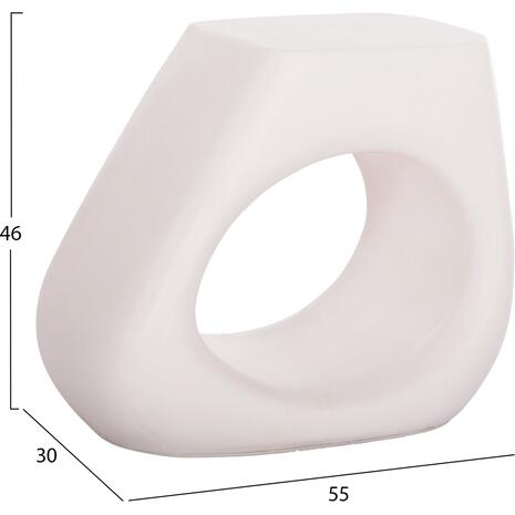 ΣΚΑΜΠΟ ΣΑΛΟΝΙΟΥ LANS HM4691.02 FIBER CEMENT ΣΕ ΛΕΥΚΟ--55x30x46Υεκ.