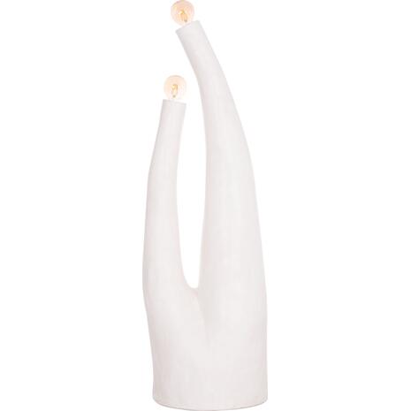 ΔΙΑΚΟΣΜΗΤΙΚΟ ΦΩΤΙΣΤΙΚΟ ΔΑΠΕΔΟΥ TUSKEN HM4702.02 FIBER CEMENT-ΛΕΥΚΟ 50x43x145Υεκ