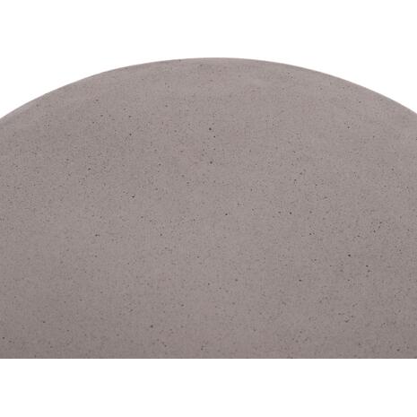 ΒΟΗΘΗΤΙΚΟ ΤΡΑΠΕΖΙ ΣΤΡΟΓΓΥΛΟ DELIA HM18167.03 FIBER CEMENT ΓΚΡΙ & RATTAN Φ40x45Υεκ