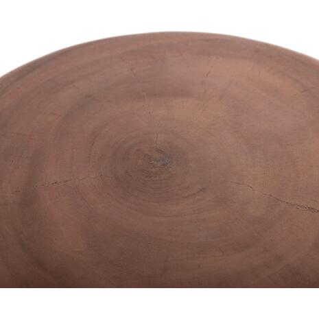 ΣΚΑΜΠΟ PUFFAT HM18172.03 FIBER CEMENT ΓΚΡΙ- ΞΥΛΟ TEAK TOP Φ45x46Υεκ.
