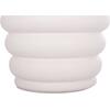 ΣΚΑΜΠΟ PUFFAT HM18172.02 FIBER CEMENT ΛΕΥΚΟ- ΞΥΛΟ TEAK TOP Φ45x46Υεκ.