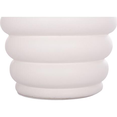 ΣΚΑΜΠΟ PUFFAT HM18172.02 FIBER CEMENT ΛΕΥΚΟ- ΞΥΛΟ TEAK TOP Φ45x46Υεκ.