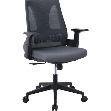 BF8760 Πολυθρόνα Γραφείου, Mesh Γκρι, Ύφασμα Γκρι (ΕΟ609,2) (Γκρι)