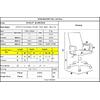 BF2101-P Πολυθρόνα Γραφείου με Ανάκλιση Mesh Γκρι - Μαύρο Pu (ΕΟ254,1P) (Γκρι)