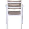 AKRON Πολυθρόνα PP-UV Άσπρο - Sand Beige (Ε350,11)