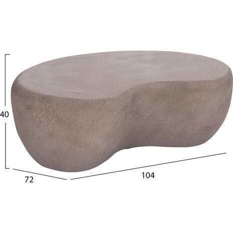 ΤΡΑΠΕΖΙ ΣΑΛΟΝΙΟΥ GERSON HM18151.03S FIBER CEMENT ΣΕ ΓΚΡΙ--104x72x40Υεκ.