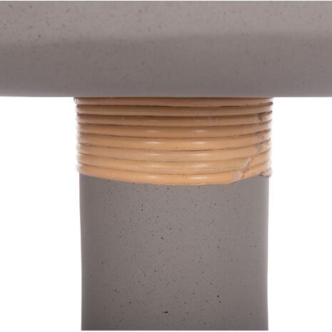 ΒΟΗΘΗΤΙΚΟ ΤΡΑΠΕΖΙ TRED(T) HM18169.03 FIBER CEMENT ΓΚΡΙ-ΦΥΣΙΚΟ RATTAN--Φ40x61Υεκ.