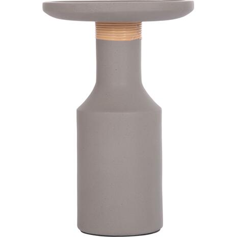ΒΟΗΘΗΤΙΚΟ ΤΡΑΠΕΖΙ TRED(T) HM18169.03 FIBER CEMENT ΓΚΡΙ-ΦΥΣΙΚΟ RATTAN--Φ40x61Υεκ.