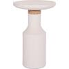 ΒΟΗΘΗΤΙΚΟ ΤΡΑΠΕΖΙ TRED(T) HM18169.02 FIBER CEMENT ΛΕΥΚΟ-ΦΥΣΙΚΟ RATTAN--Φ40x61Υεκ.