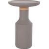 ΒΟΗΘΗΤΙΚΟ ΤΡΑΠΕΖΙ TRED(T) HM18169.03 FIBER CEMENT ΓΚΡΙ-ΦΥΣΙΚΟ RATTAN--Φ40x61Υεκ.