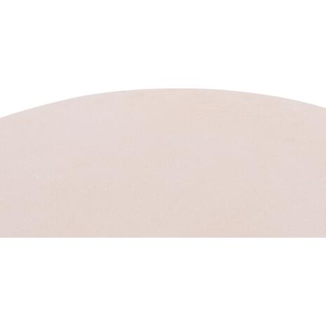 ΤΡΑΠΕΖΙ ΣΑΛΟΝΙΟΥ ΣΤΡΟΓΓΥΛΟ ALLAN HM18162.02 FIBER CEMENT ΣΕ ΛΕΥΚΟ--Φ92x49Υεκ.
