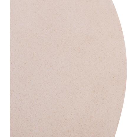 ΤΡΑΠΕΖΙ ΣΑΛΟΝΙΟΥ ΣΤΡΟΓΓΥΛΟ ALLAN HM18162.02 FIBER CEMENT ΣΕ ΛΕΥΚΟ--Φ92x49Υεκ.