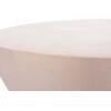 ΤΡΑΠΕΖΙ ΣΑΛΟΝΙΟΥ ΣΤΡΟΓΓΥΛΟ ALLAN HM18162.02 FIBER CEMENT ΣΕ ΛΕΥΚΟ--Φ92x49Υεκ.