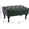 ΤΑΜΠΟΥΡΕ ΥΠΟΠΟΔΙΟ T.CHESTERFIELD EMMA HM226.08 PU ΚΥΠΑΡΙΣΣΙ-ΜΑΥΡΑ ΠΟΔΙΑ 80x45x39Yεκ.