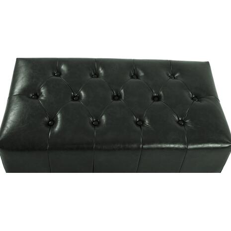 ΤΑΜΠΟΥΡΕ ΥΠΟΠΟΔΙΟ T.CHESTERFIELD EMMA HM226.08 PU ΚΥΠΑΡΙΣΣΙ-ΜΑΥΡΑ ΠΟΔΙΑ 80x45x39Yεκ.