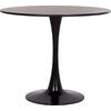 ΤΡΑΠΕΖΙ ΣΤΡΟΓΓΥΛΟ BROLIN HM18141.02 MDF TOP-ΒΑΣΗ ΜΕΤΑΛΛΙΚΗ--ΜΑΥΡΟ Φ90x73Υεκ