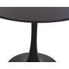 ΤΡΑΠΕΖΙ ΣΤΡΟΓΓΥΛΟ BROLIN HM18141.02 MDF TOP-ΒΑΣΗ ΜΕΤΑΛΛΙΚΗ--ΜΑΥΡΟ Φ90x73Υεκ
