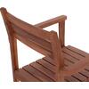 ΠΟΛΥΘΡΟΝΑ KEMPO HM6358 ΞΥΛΟ TEAK ΣΕ ΦΥΣΙΚΟ--58x58,5x88Υεκ.