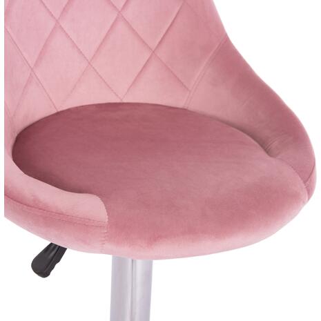 ΣΚΑΜΠΟ ΜΠΑΡ ROSE HM204.42 ΜΕ ΑΜΟΡΤΙΣΕΡ ΧΡΩΜΙΟΥ & ΣΑΠΙΟ ΜΗΛΟ ΒΕΛΟΥΔΟ 48x45x105Υεκ. (σετ 2 τεμαχίων)