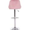 ΣΚΑΜΠΟ ΜΠΑΡ ROSE HM204.42 ΜΕ ΑΜΟΡΤΙΣΕΡ ΧΡΩΜΙΟΥ & ΣΑΠΙΟ ΜΗΛΟ ΒΕΛΟΥΔΟ 48x45x105Υεκ. (σετ 2 τεμαχίων)
