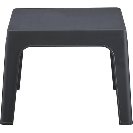 ΤΡΑΠΕΖΑΚΙ ΤΕΤΡΑΓΩΝΟ SLEEK HM6371.10 ΠΟΛΥΠΡΟΠΥΛΕΝΙΟ ΣΕ ΣΚΟΥΡΟ ΓΚΡΙ 56x56x40Υεκ.