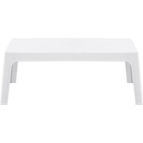 ΤΡΑΠΕΖΑΚΙ ΟΡΘΟΓΩΝΙΟ SLEEK HM6367.01 ΠΟΛΥΠΡΟΠΥΛΕΝΙΟ ΣΕ ΛΕΥΚΟ 105x64x40Υεκ.