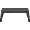 ΤΡΑΠΕΖΑΚΙ ΟΡΘΟΓΩΝΙΟ SLEEK HM6367.10 ΠΟΛΥΠΡΟΠΥΛΕΝΙΟ ΣΕ ΣΚΟΥΡΟ ΓΚΡΙ 105x64x40Υεκ.