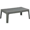 ΤΡΑΠΕΖΑΚΙ ΟΡΘΟΓΩΝΙΟ SLEEK HM6367.05 ΠΟΛΥΠΡΟΠΥΛΕΝΙΟ DARK OLIVE 105x64x40Υεκ.