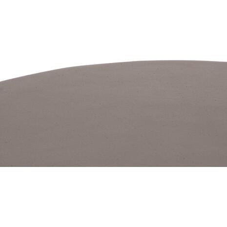 ΤΡΑΠΕΖΙ ΣΑΛΟΝΙΟΥ ΣΤΡΟΓΓΥΛΟ ALLAN HM18162.03 FIBER CEMENT ΣΕ ΓΚΡΙ--Φ92x49Υεκ.