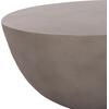 ΤΡΑΠΕΖΙ ΣΑΛΟΝΙΟΥ ΣΤΡΟΓΓΥΛΟ ALLAN HM18162.03 FIBER CEMENT ΣΕ ΓΚΡΙ--Φ92x49Υεκ.