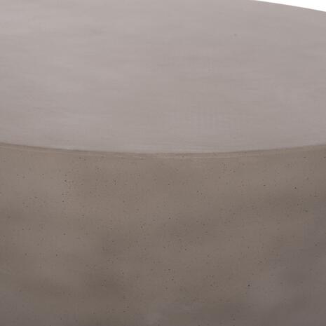 ΤΡΑΠΕΖΙ ΣΑΛΟΝΙΟΥ ΣΤΡΟΓΓΥΛΟ ALLAN HM18162.03 FIBER CEMENT ΣΕ ΓΚΡΙ--Φ92x49Υεκ.