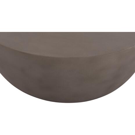 ΤΡΑΠΕΖΙ ΣΑΛΟΝΙΟΥ ΣΤΡΟΓΓΥΛΟ ALLAN HM18162.03 FIBER CEMENT ΣΕ ΓΚΡΙ--Φ92x49Υεκ.