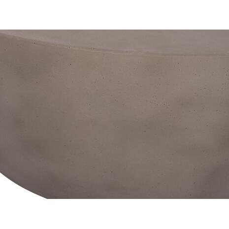ΤΡΑΠΕΖΙ ΣΑΛΟΝΙΟΥ ΣΤΡΟΓΓΥΛΟ ALLAN HM18162.03 FIBER CEMENT ΣΕ ΓΚΡΙ--Φ92x49Υεκ.