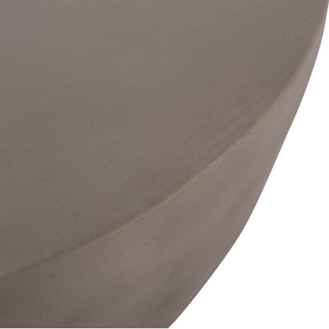 ΤΡΑΠΕΖΙ ΣΑΛΟΝΙΟΥ ΣΤΡΟΓΓΥΛΟ ALLAN HM18162.03 FIBER CEMENT ΣΕ ΓΚΡΙ--Φ92x49Υεκ.
