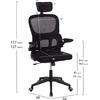 ΚΑΡΕΚΛΑ ΓΡΑΦΕΙΟΥ BASTON HM18236.01 ΜΑΥΡΟ MESH & PP ΣΚΕΛΕΤΟΣ 64x60x117-127Υεκ.