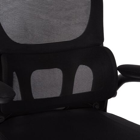 ΚΑΡΕΚΛΑ ΓΡΑΦΕΙΟΥ BASTON HM18236.01 ΜΑΥΡΟ MESH & PP ΣΚΕΛΕΤΟΣ 64x60x117-127Υεκ.