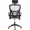 ΚΑΡΕΚΛΑ ΓΡΑΦΕΙΟΥ BASTON HM18236.02 ΓΚΡΙ MESH & ΜΑΥΡΟ PP ΣΚΕΛΕΤΟΣ 64x60x127Υεκ.