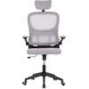 ΚΑΡΕΚΛΑ ΓΡΑΦΕΙΟΥ BASTON HM18236.02 ΓΚΡΙ MESH & ΜΑΥΡΟ PP ΣΚΕΛΕΤΟΣ 64x60x127Υεκ.