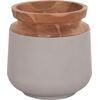 ΔΙΑΚΟΣΜΗΤΙΚΟ ΒΑΖΟ ΔΑΠΕΔΟΥ LINTER HM4662.03L FIBER CEMENT ΓΚΡΙ--ΞΥΛΟ ΤΕΑΚ Φ41x47Υ